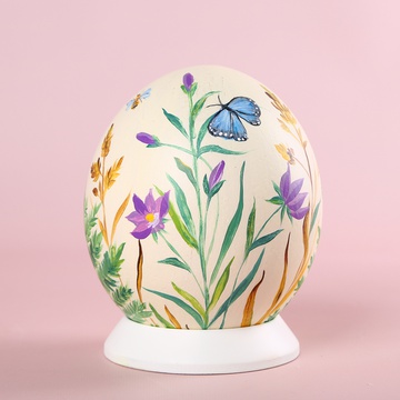 Painted egg "Towards spring"