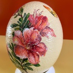 Painted egg "Azalea"