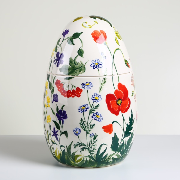 Ceramic egg-box "Poppies"