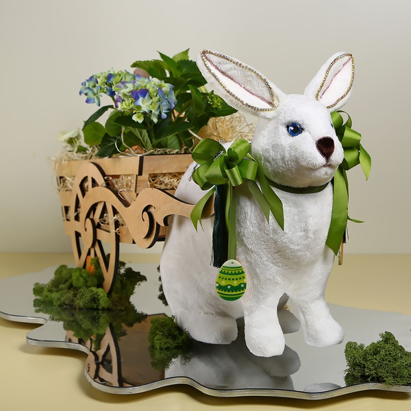 Подарочный набор "Пасхальный кролик" с колесницей