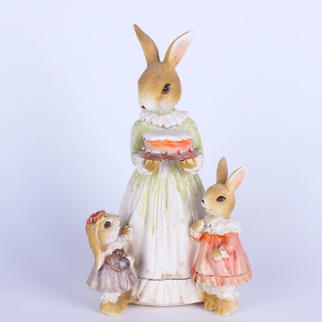Easter decor "Bunny Family" Goodwill