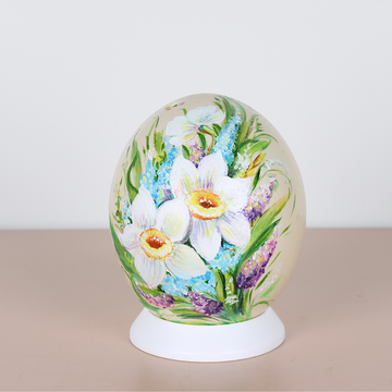 Painted egg "Spring Narcissus"