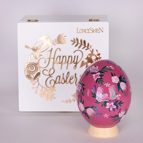 Painted egg "Flower Symphony"