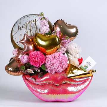 The "Sweet Kisses" flower arrangement