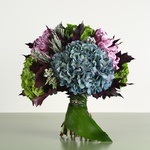 Bouquet of chrysanthemums and hydrangeas