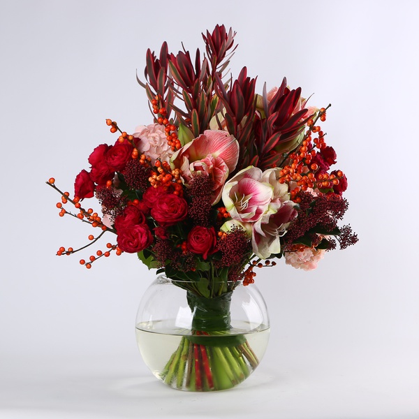 Букет «Бургунді кутюр»