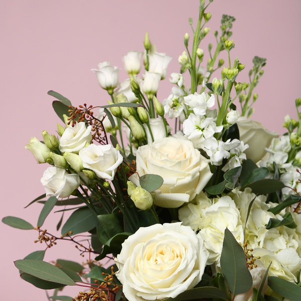 Букет «Белая тишина роскоши»