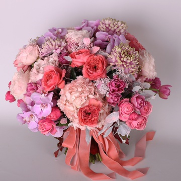 Bouquet "Pink watercolor"