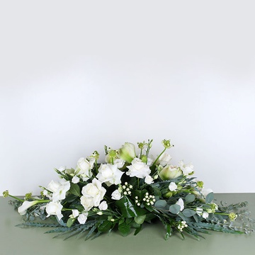 Funeral composition in white