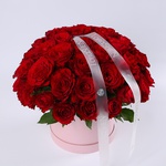 Композиция «51 красная роза Imperial Love»