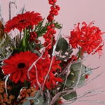 Зимова композиція у кошику "Зимова ідилія"