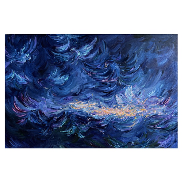 Картина "Вечірнє місто"