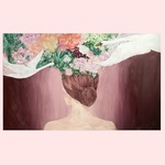 Картина "Дівчина осінь"