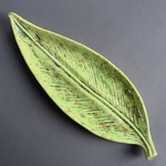 Керамический листочек салатовый, M