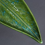 Керамический листочек зеленый, M