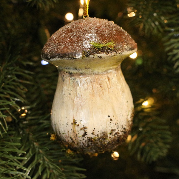 Christmas tree decoration "White mushroom"