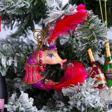 Decoration "Shrimp" in the form of a Cancan dancer 10 cm