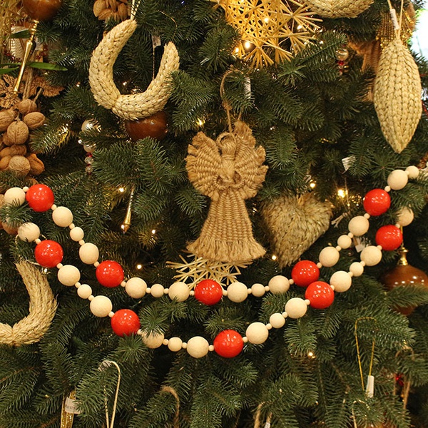 Garland white and red 150cm