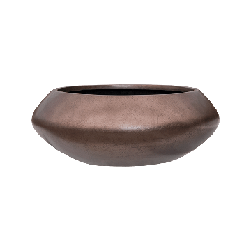 Кашпо Nieuwkoop Baq Metallic Bowl Ufo кава матове, M