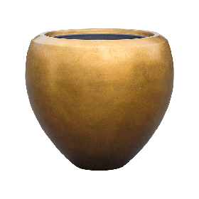 Planter Nieuwkoop Baq Metallic Couple matt honey, L