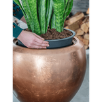 Planter Nieuwkoop Baq Metallic Couple matt copperr, XL