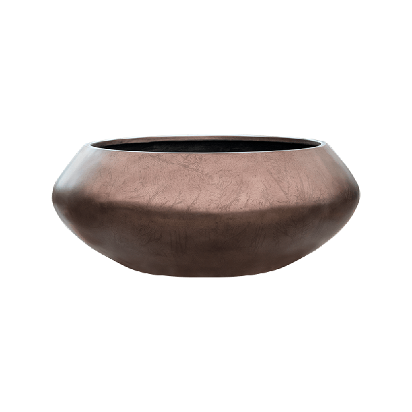 Кашпо Nieuwkoop Baq Metallic Bowl Ufo кава матове, L