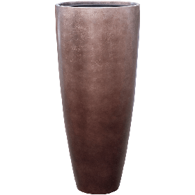 Кашпо Nieuwkoop Baq Metallic Partner кофе матовое, XL