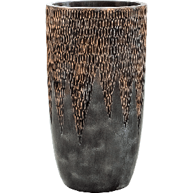 Кашпо Nieuwkoop Luxe Lite Universe Comet Partner Bronze, Розмір S