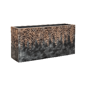 Горизонтальное Кашпо Nieuwkoop Luxe Lite Universe Comet Rectangle Bronze