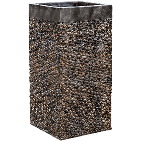 Planter  Nieuwkoop Baq Luxe Lite Universe Layer Square Bronze, L