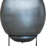 Кашпо Nieuwkoop Baq Metallic Globe Elevated матове сіро-блакитне, L
