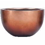Кашпо Nieuwkoop Baq Metallic Bowl мідне матове, L