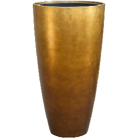 Кашпо Nieuwkoop Baq Metallic Partner медовое матовое, XXL