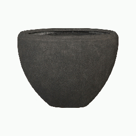 Кашпо Baq Polystone Plain Oval Smoke, Размер M