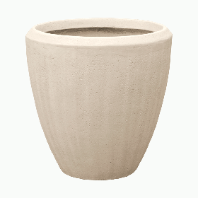 Planter Baq Polystone Plain Couple Natural, S