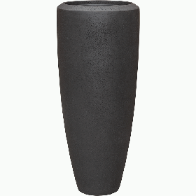 Planter Baq Polystone Plain  Partner smoke (with liner), M