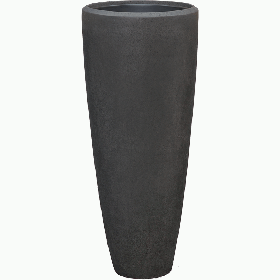 Planter Baq Polystone Plain  Partner smoke (with liner), L