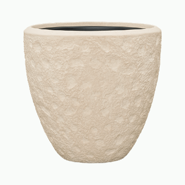 Planter Baq Polystone Rockwell Couple Natural (with liner), M