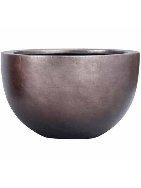 Кашпо Nieuwkoop Baq Metallic Bowl кава матове, L