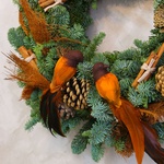 Різдвяний вінок з птахами