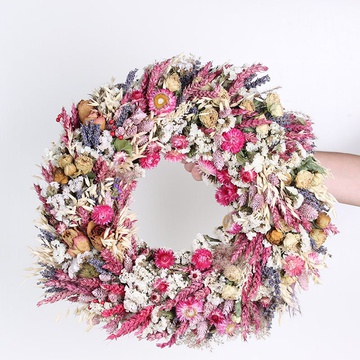 Interior wreath of dried flowers "Harmony"