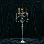 "Silver Candelabra" 180 cm— floor candelabra rental for events