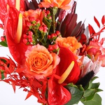 The bouquet "Fiery Passion"
