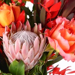 The bouquet "Fiery Passion"