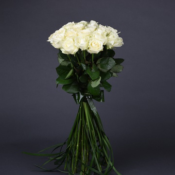 Bouquet of 25 white roses Avalanche