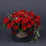 Composition of 15 red roses Mirabelle