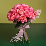 Bouquet of 25 pink roses