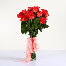 Bouquet of 25 roses Coral Riva