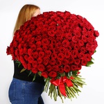 Букет из 201 красной розы Мерри Ми