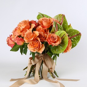 The “Peach Temptation” bouquet